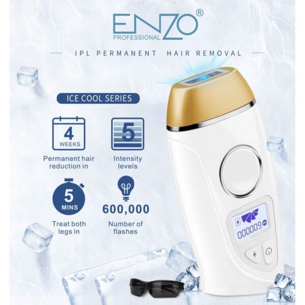ENZO Epilateur Lazer ICE T7 – Professional Laser Hair Removal Device-Intl Version - Image 3