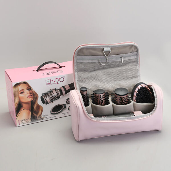 ENZO EN-756 New 2025 Auto Multi Styling Set – 5-in-1 Hair Styler with Auto Rotating Technology, 3 Volumizing Brushes, Oval Massage Comb, Lightweight Motor With Soft Leather Travel Bag - Image 3