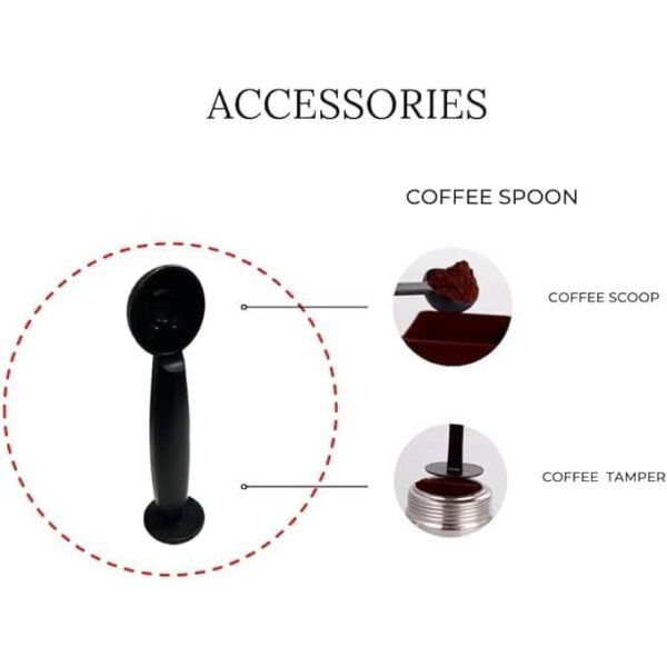 PW - Mebashi Espresso Coffee Maker, 1.7L Capacity / 15 Bar Pressure, Stainless steel steam nozzle for cappuccino or latte. ECM2043 - Image 4