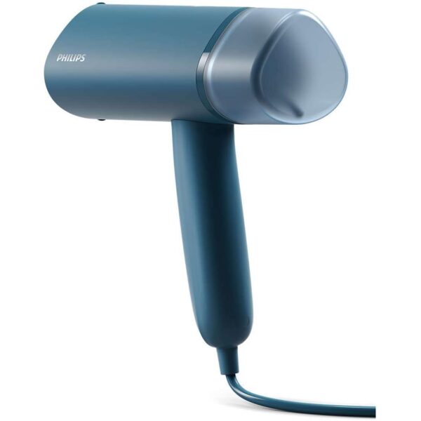 Philips Compact Handheld Steamer 3000 Series - 1000W - 20g/min Continuous Steam - 2M Cord Length - 100ML - Compact & Foldable - Blue - STH3000/26