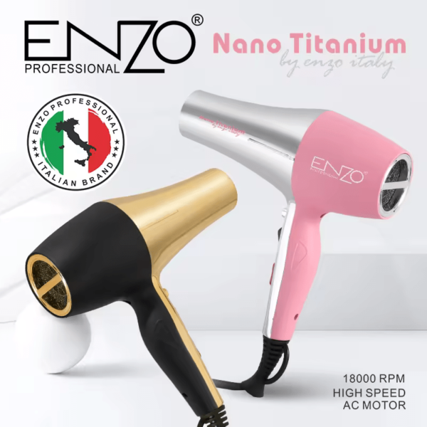 ENZO EN-8862 Nano Titanium Hair Dryer - Intl Version - Image 2