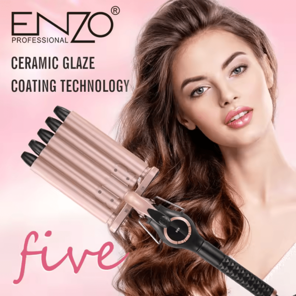 ENZO EN-1970 5-Barrel Hair Curler - Intl Version - Image 2