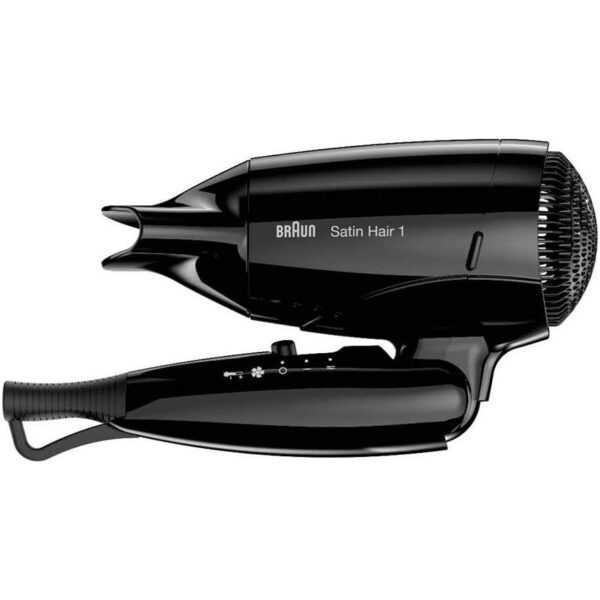 Braun Satin Hair Styler 1 Hd130 Style&Go Travel Dryer, Black - Image 3