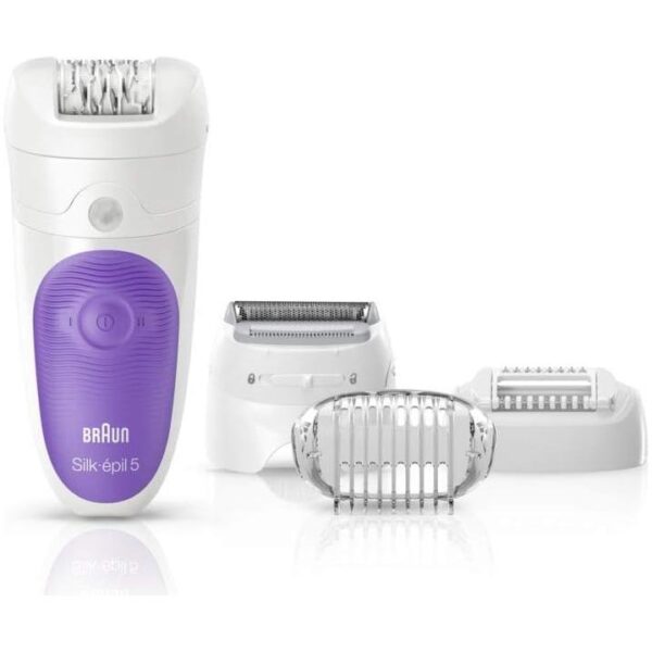Braun Silk-epil 5 5-541 Wet & Dry Epilator With 4 Extras