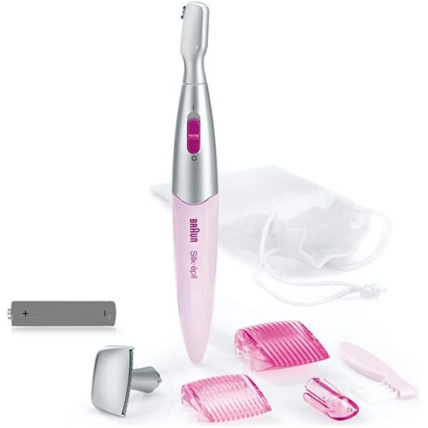 Braun Silk-épil FG1100 Precision Bikini and Eyebrow Trimmer Pink One Size - Image 6