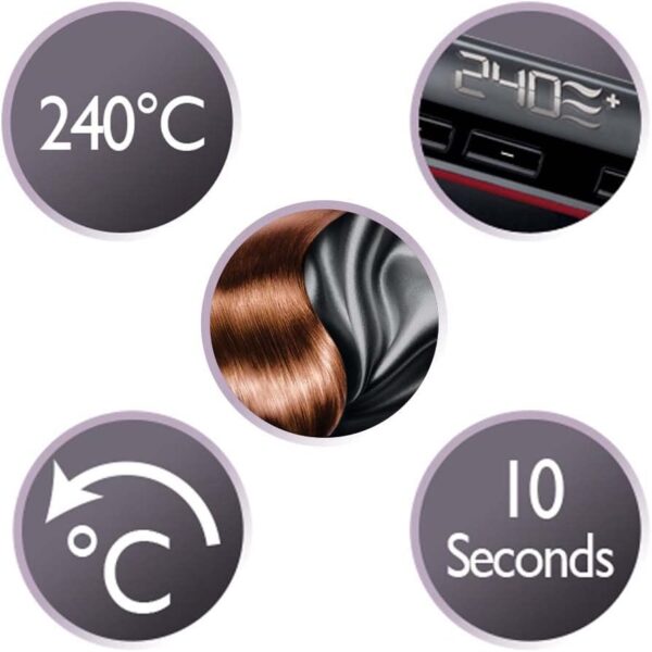 REMINGTON HAIR STRAIGHTENER S9600 CERAMIC SILKY TURBO, One Size - Image 2