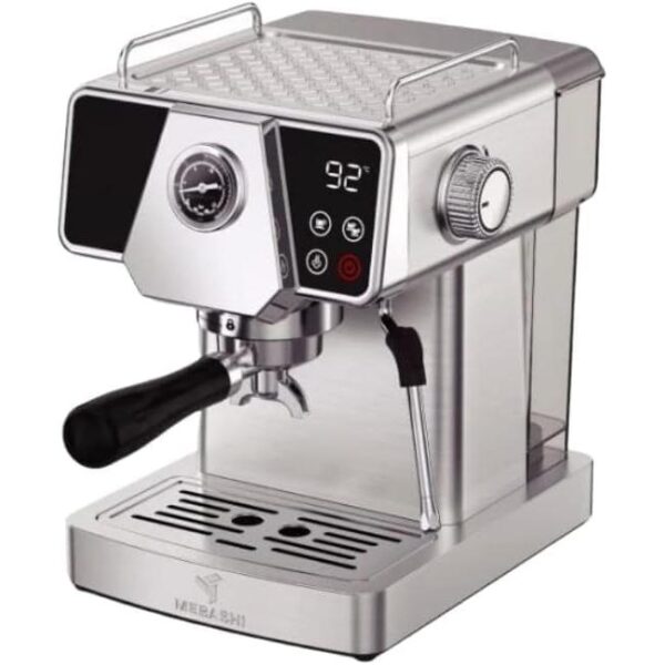 Mebashi Espresso Machine | Coffee Maker, Stainless Steal, 1.8L | 19 Bar Pressure, Milk Frother, Cappuccino, L