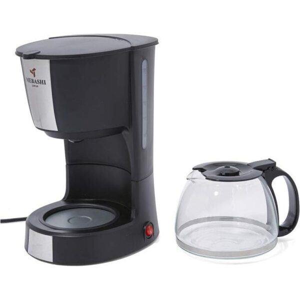 Mebashi ME-DCM1004 Drip Coffee Maker (900W, Black/Silver/Clear) - Image 2