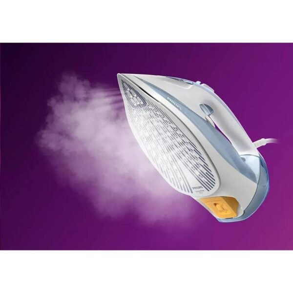 Philips 7000 Series Steam Iron - 2600W, 220 g steam boost, SteamGlide Plus soleplate - DST7011/26 - Light Blue/Gray - Image 6