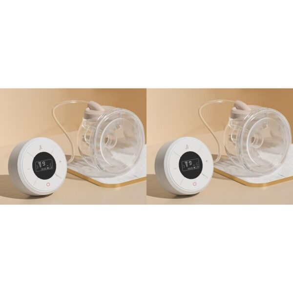 PrecisionWare PW01 - Set of 2 - Electric Breast pump With 3 Modes & 9 Suction Levels for expressing at Home or Outdoors - 2 Pump & 2 Cup- White