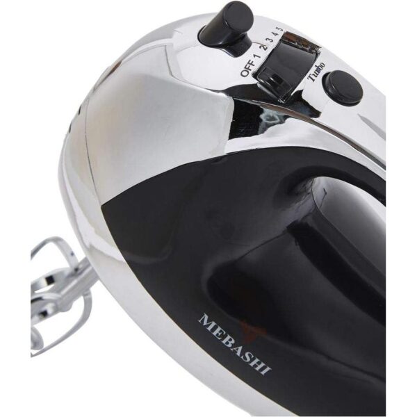 Mebashi Hand Mixer 250W Me-Hm8003 Black/Silver - Image 2