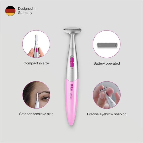 Braun Silk-épil FG1100 Precision Bikini and Eyebrow Trimmer Pink One Size