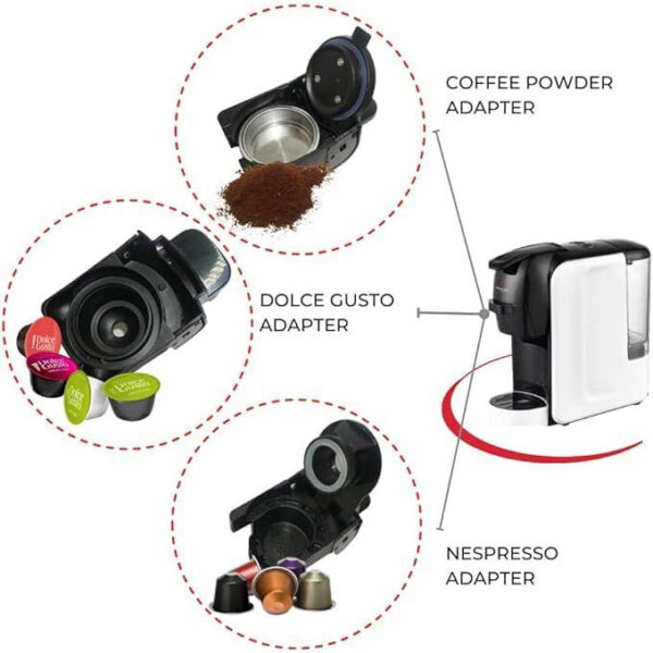 PW-Mebashi 3in1 Multi Capsule Coffee Machine ME-CEM301 (White) - Image 3