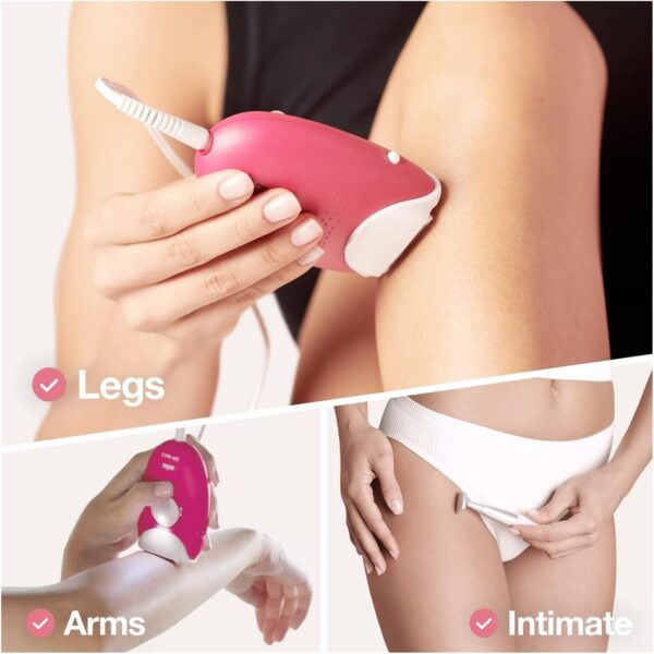 Braun Silk Epil 3 3-420 Epilator Raspberry Pink - Corded With 2 Extras - Including A Bikini Trimmer - Image 4