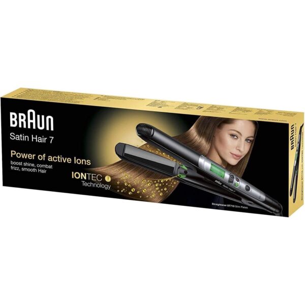 Braun Satin Hair 7 ST710 Hair Straightener With IONTEC Technology (Black)