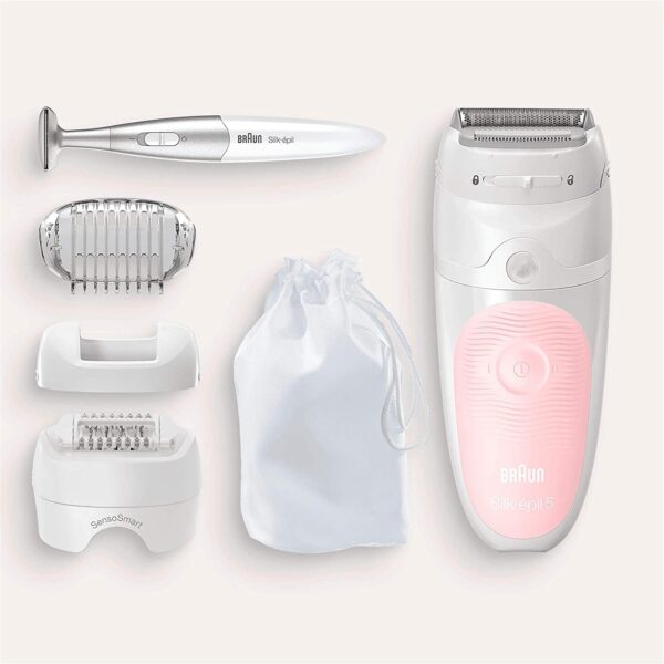 Braun Silk-épil 5 Epilator, Hair Removal, 3 In 1, Includes Shaver & Bikiki Trimmer, Gentle Hair Removal Setting, Wet & Dry, 100% Waterproof, Gifts for Women, 5-820, - Image 2