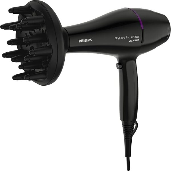 Philips Advanced Drycare Pro Hairdryer, 2200 W, Black, BHD274 - Image 2