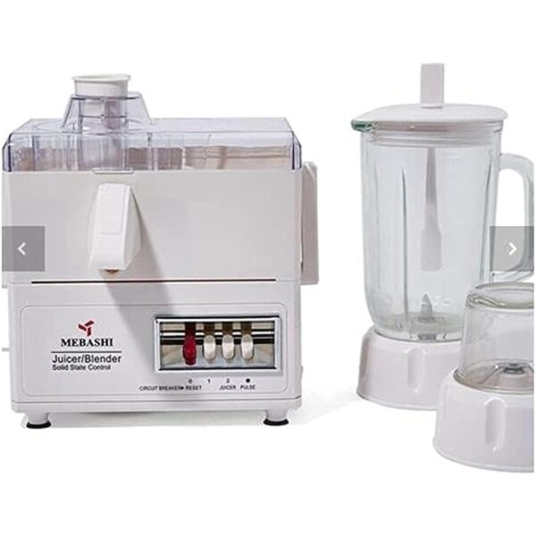 3-In-1 Juicer And Blender Mebashi White ME-JB2001W