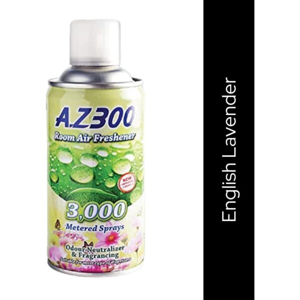 English Lavender Scented Alpha Hygiene Air Freshener Metered Spray Can - 3000 Sprays- 300 ML