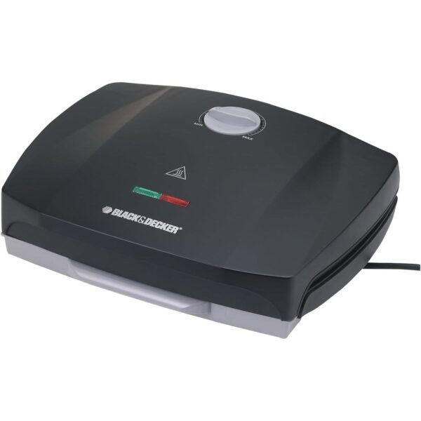 Black+Decker Contact Grill Waffle Maker - 1750 W, Black, GM1750-B5