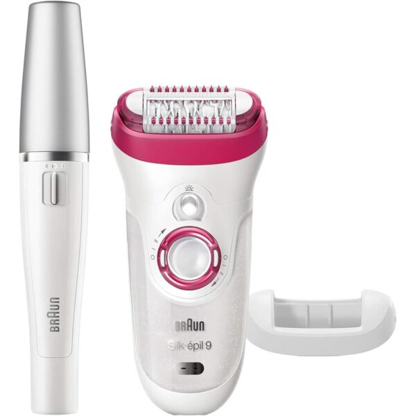 Braun Silk-epil 9 9-538 Wet & Dry Epilator With 3 Extras