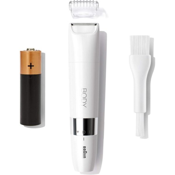 Braun BS 1000, Body Mini Trimmer Wet & Dry with trimming comb, White - Image 4