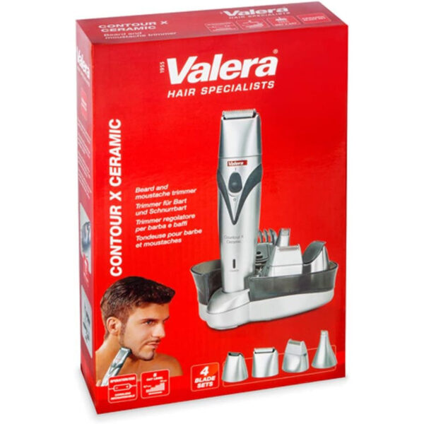 Valera 625.01,Valera Contour X Ceramic - Beard & Moustache Trimmer, Grey,