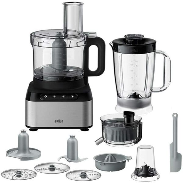 Braun Household Braun Fp 3235 Si Purease 12 In 1 Food Processor, 800W, 2.1L Bowl,