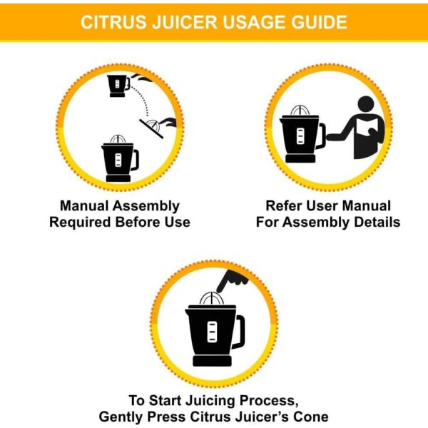 Black & Decker Citrus Juicer - Cj200, 25 W, 500ml - Image 5