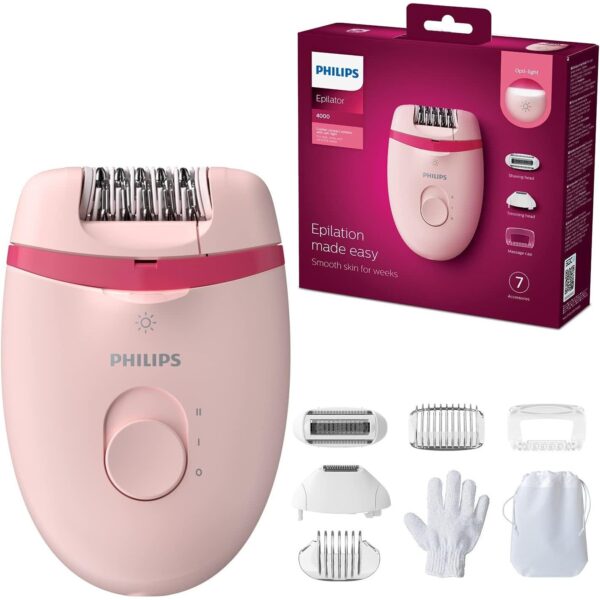 Philips Satinelle Essential Corded Epilator with 5 Attachments - BRE285/00 - Image 6