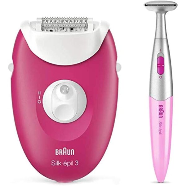 Braun Silk epil 3 3-420 epilator Raspberry Pink - Corded epilator with 2 extras - Image 3