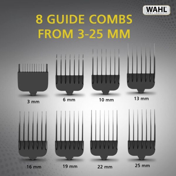 Wahl Home Pro 300 Series Hair Cutting Kit, Corded Hair Clipper Kit For Mens Grooming, 8 Comb Attachments, Self Sharpening Precision Blades With Taper Lever, 09247-1327 - Image 3