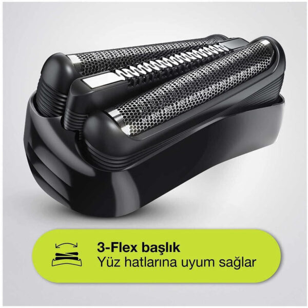 Braun Shaver 300BT Green Series Rotation Electric Shaver Trimmer, Black - Image 2