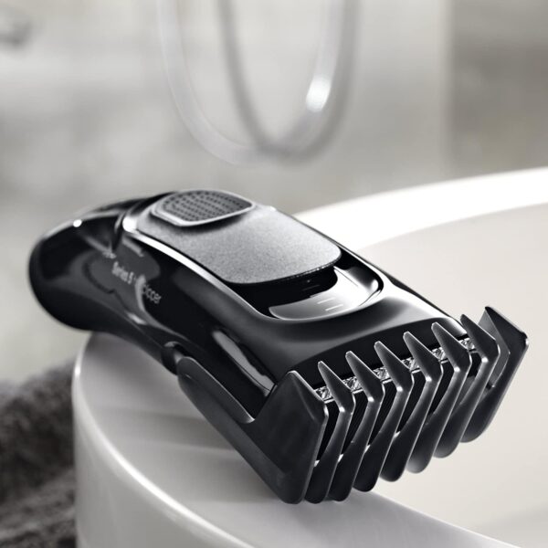 HC5050 Hair Clipper with 17 Length Settings - Precision Cutting, Rechargeable, Black - Image 3