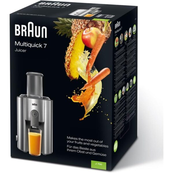 Braun Juice Extractor, Silver, 75 Mm, J 700"
