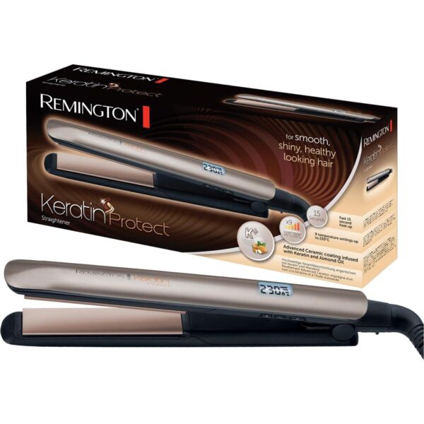 Remington Hair straightener from Remington Keratin Protect - Channel Gold brown