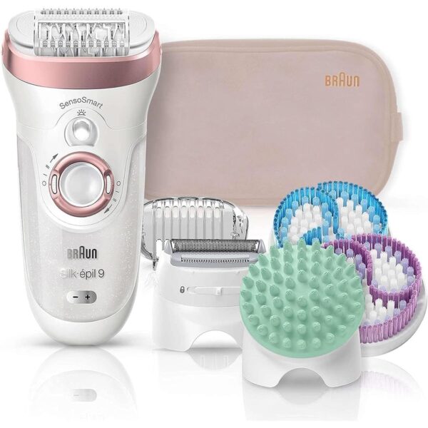 Braun Silk epil 9 SkinSpa SensoSmart 9/897 epilator Rose Gold - 4-in-1 epilation, - Image 4