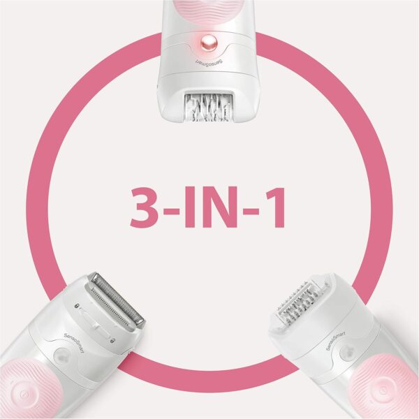 Braun Silk-Epil 5 5-541 Wet & Dry Epilator With 4 Extras - Image 3