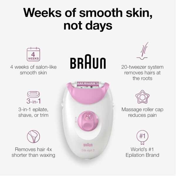 Braun Epilator Silk-epil 3 3-270, - Image 3