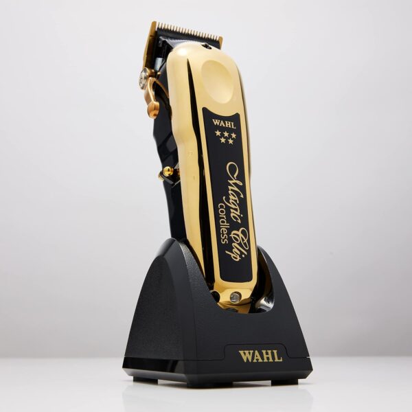Wahl Professional 5 Star Gold Cordless Magic Clip Hair Clipper with 100+ Minute Run Time for Professional Barbers and Stylists - Model 8148-700 - Image 2