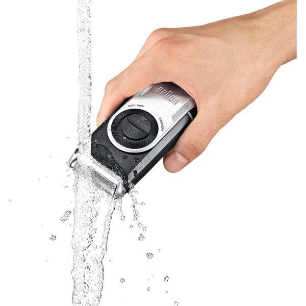 Braun M 90 Mobile Shaver Battery Operated, Silver Black - Image 4