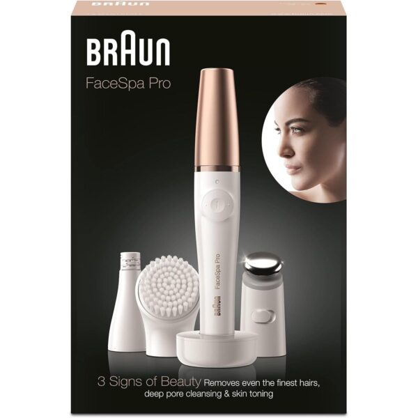 Braun FaceSpa Pro 911 Facial Epilator 3-in-1 Facial Epilating