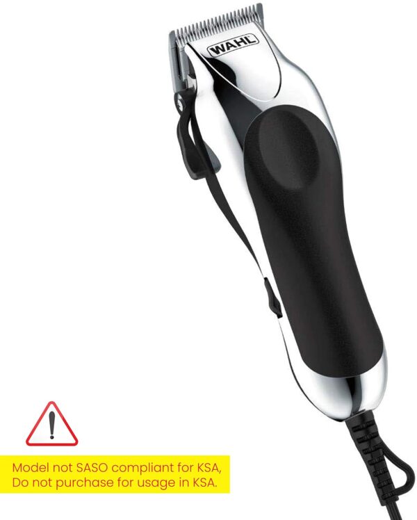 Wahl Chrome Pro Corded Hair Cutting Kit, Corded Hair Clipper Kit For Mens Grooming, 10 Comb Attachments With Handle Case, Self Sharpening Precision Blades With Taper Lever, 79524-227 - Image 5