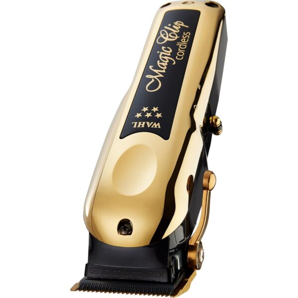 Wahl Professional 5 Star Gold Cordless Magic Clip Hair Clipper with 100+ Minute Run Time for Professional Barbers and Stylists - Model 8148-700 - Image 4