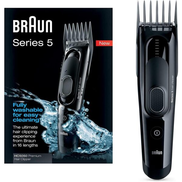 HC5050 Hair Clipper with 17 Length Settings - Precision Cutting, Rechargeable, Black - Image 6