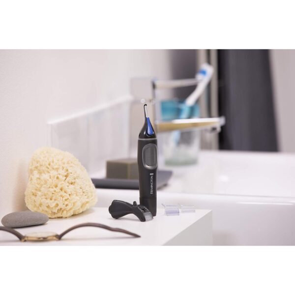 Remington NE3870,Remington Hygiene Clipper Lithium NanoSeries NE3870 Trimmer for Nose, Ear & Eyebrow Hair with Detail Trimmer Attachment Black, Black, - Image 7