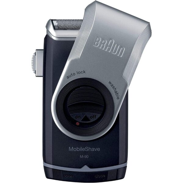 Braun M 90 Mobile Shaver Battery Operated, Silver Black - Image 5