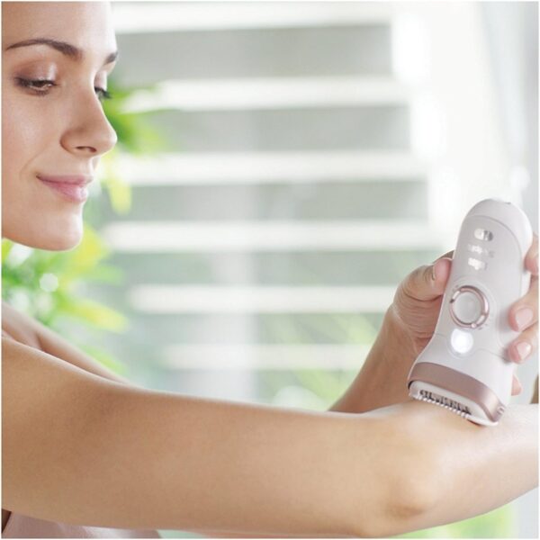 Braun Silk Wet And Dry Cordless Epilator (SE9561, White, 6 Extras) - Image 4