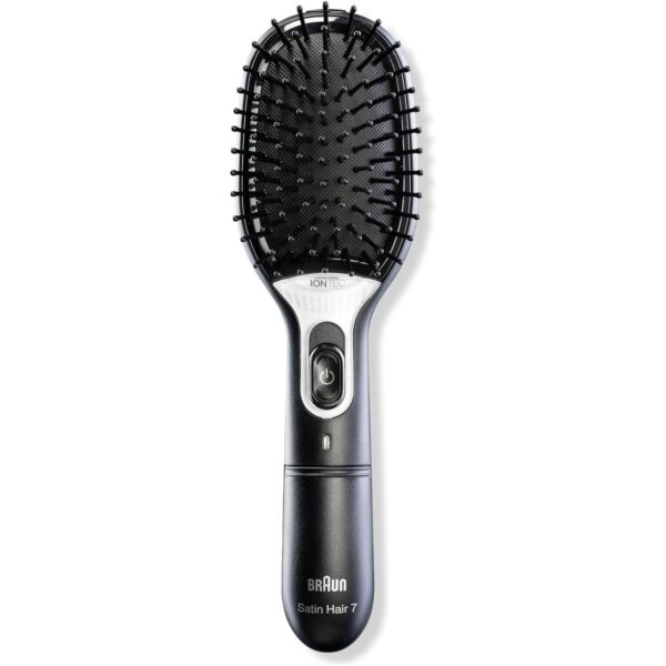 Braun Satin 7 Hair Styler Comb Brush, Black, BR710 - Image 6