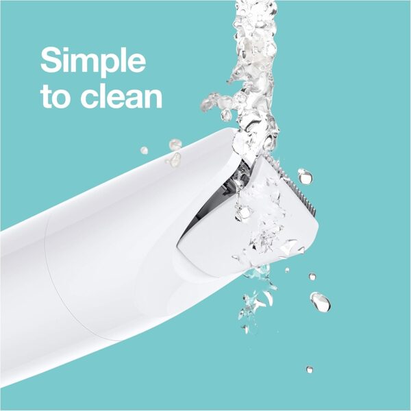 Braun BS 1000, Body Mini Trimmer Wet & Dry with trimming comb, White - Image 6
